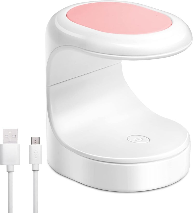 Madenia Madenia Mini UV LED Nail Lamp, USB Portable Nail Dryer UV Light for Gel Nails, 16W Curing Lamp for Single Finger with 60s Timer, Perfect for Beginners and Travel Manicure Carrying 