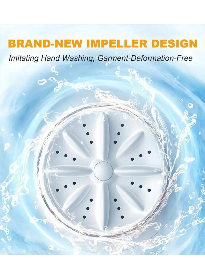 1L Mini Rechargeable Washing Machine Underwear cleaner Travel Portable  Socks Washing Machine Dehydratable Portable Laundry Bucket - Image 3