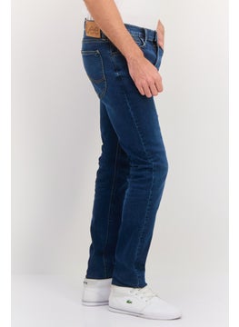 LEE Men Regular Fit Washed Stretchable Jeans, Navy  - Image 2