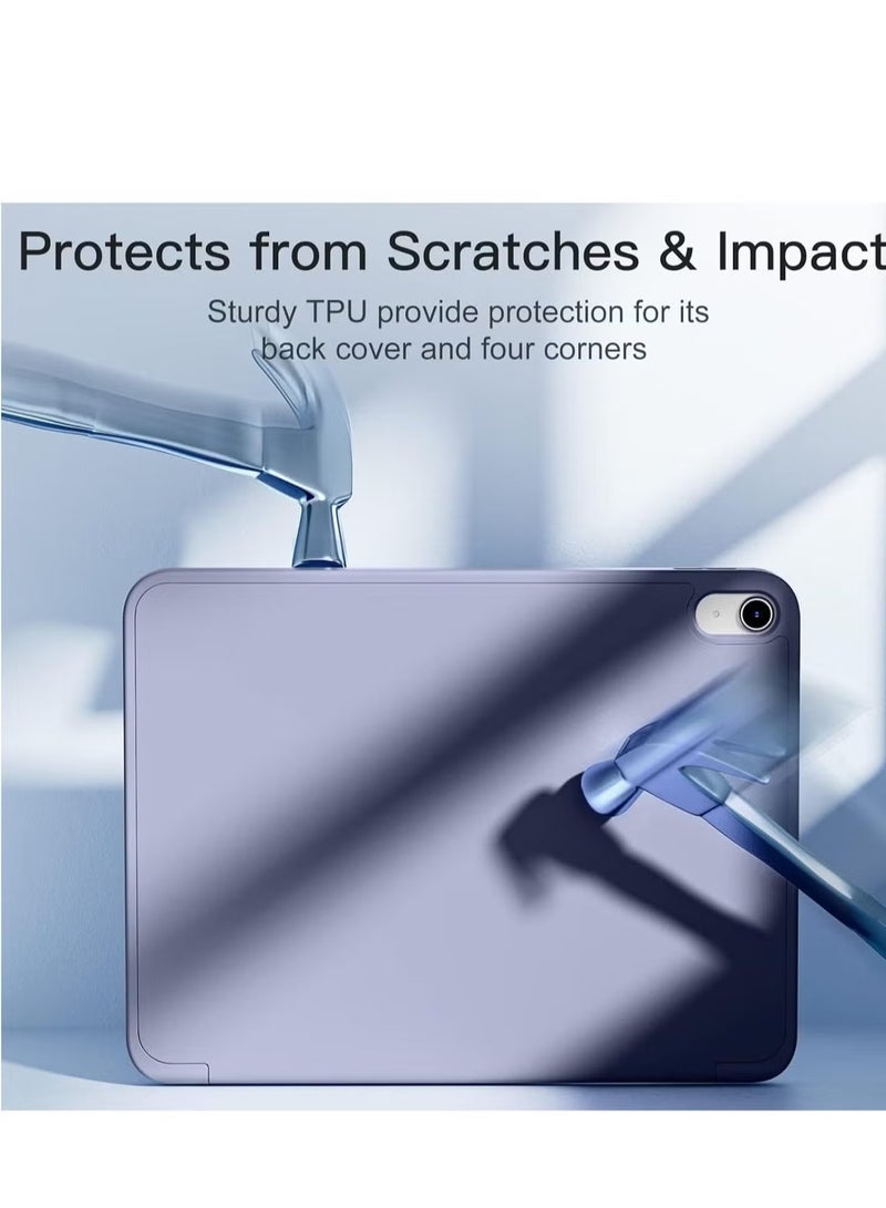 ELTRAZONE Slim & Durable Trifold Stand Case for iPad 10th Generation (10.9-Inch, 2022) – Lightweight Protective Cover with Pencil Holder, Auto Sleep/Wake, and Shockproof Soft TPU Back – Gray - Image 4