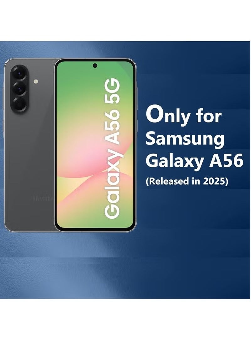 JAJEEK Samsung A56 Shockproof Clear Case with 2-Pack Tempered Glass Screen Protector, Edge-to-Edge Full Screen Coverage, Bumper Cover for Samsung Galaxy A56 5G 2025 - Image 5