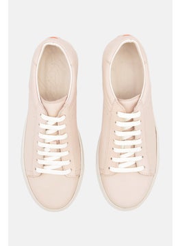 Algspar Men Lace Up Casual Shoes, Beige  - Image 4