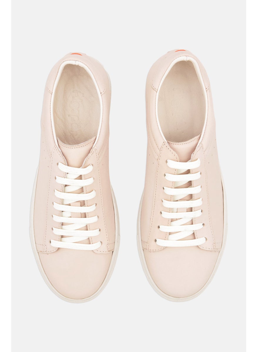 Algspar Men Lace Up Casual Shoes, Beige  - Image 4