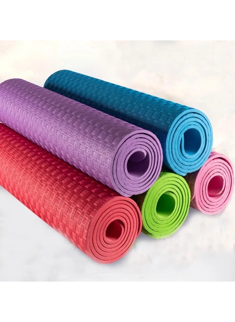 VIO Yoga Mat Portable Lightweight Anti Slip Foldable Non Slip Soft Exercise Mat for Pilates Cross Fit Training Dumbbells Gym Workout for Men Women Beginners for Indoor Outdoor Park Balcony Garden  - Image 2