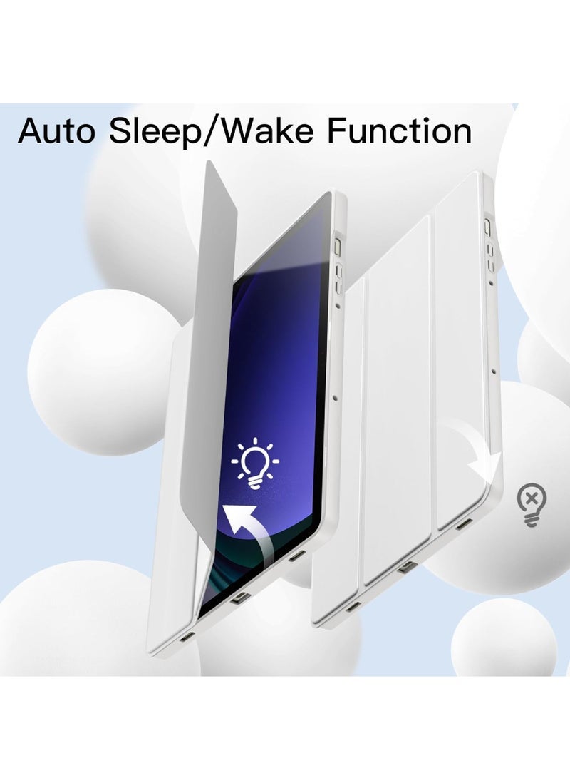 Captaintech Slim Case for Samsung Galaxy Tab S9 FE 5G 10.9 Inch/Galaxy Tab S9 11 Inch 2023 with S Pen Holder, Ultra Thin Lightweight Tri-Fold Stand Cover with Auto Wake/Sleep - Image 5