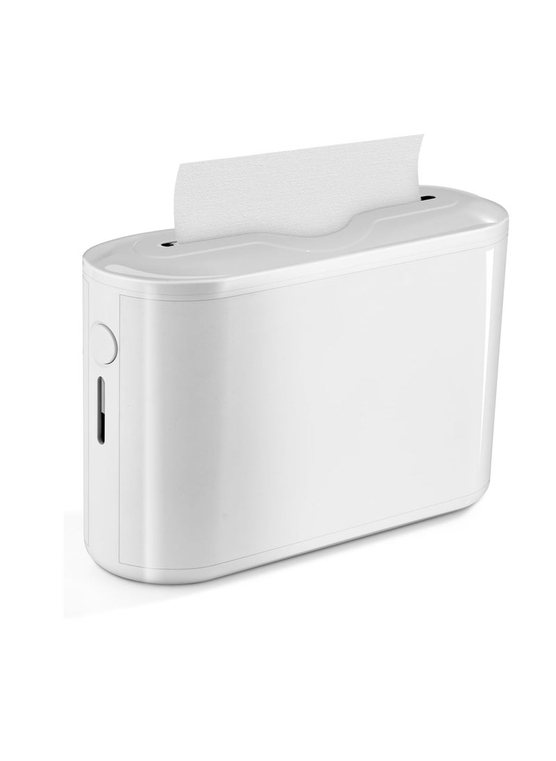 Generic - Countertop Paper Towel Dispenser, Multifold Hand Towel Dispenser, 200 Sheets Refill Reminder Hand Paper Towel Dispenser, Napkin Dispenser for Kitchen, Bathroom, Toilet, Bedroom, White - Image 1