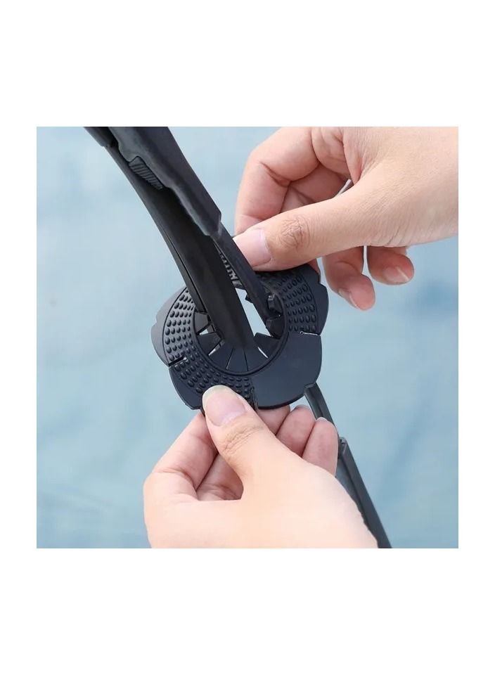1-Pair Car Windshield Wiper Hole Protective Cover,Wiper Bottom Dustproof Sleeve Protection,Leaves Debris Prevention Cover - Image 5