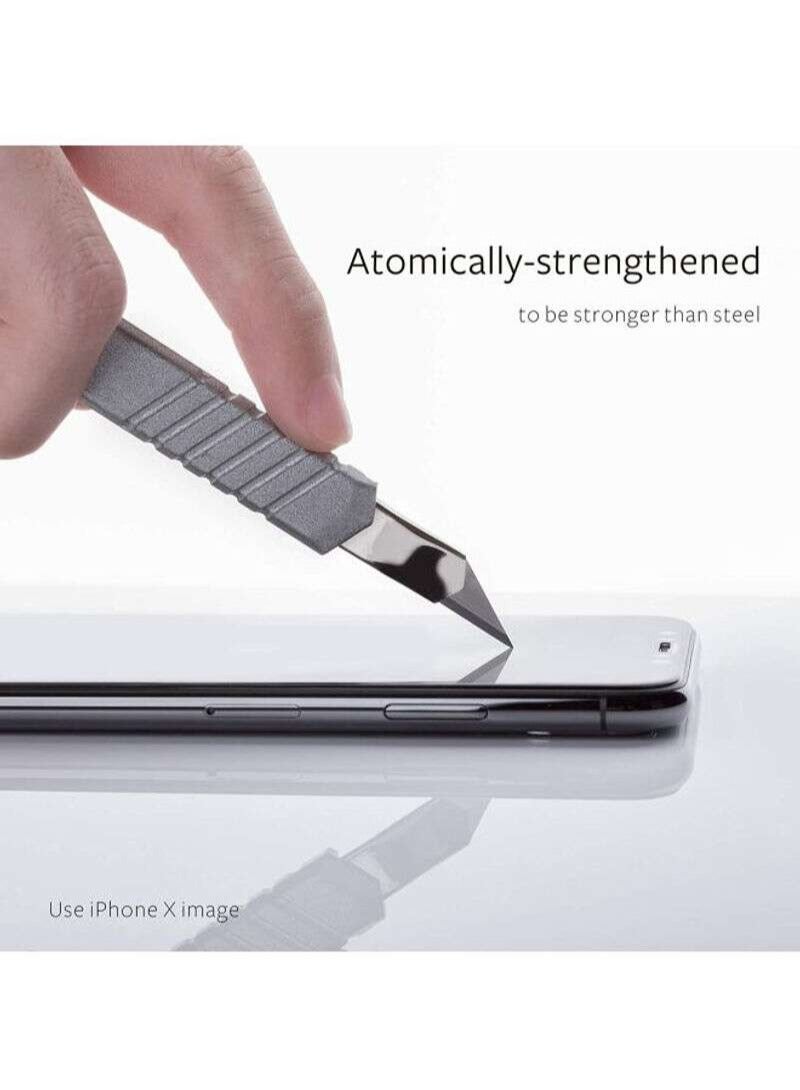 واقي شاشة iPhone 11 Pro، واقي شاشة من الزجاج المقوى 5D 9H لهاتف iPhone 11 Pro مقاس 5.8 بوصة، أسود شفاف - Image 2