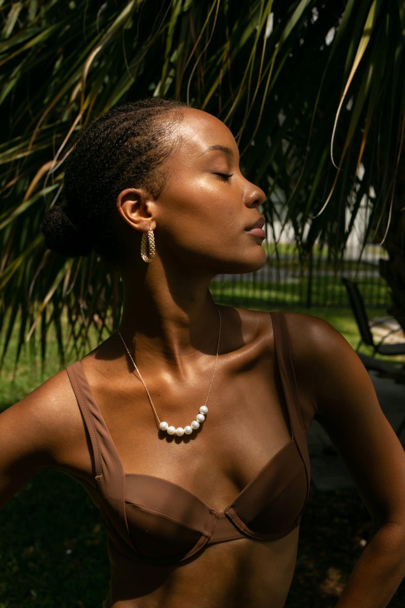 Barzel 18K Gold Plated Link Mesh Braided Filigree Hoop Earrings (Gold) - Image 5