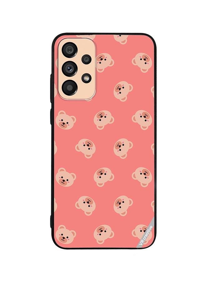 VR CREATIVE Protective Case Cover For Samsung Galaxy A33 5G Cute Flat Bears Design Multicolour - Image 1