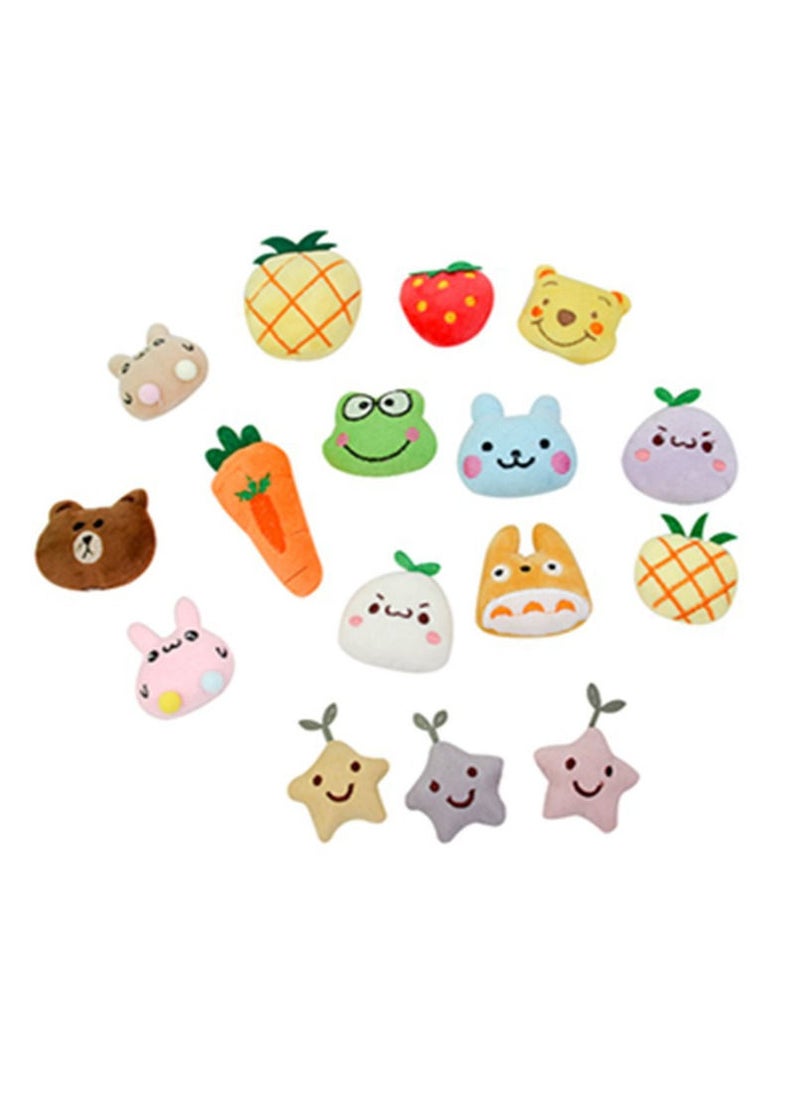 Arabest Cat Catnip Toys Stuffed Doll: Kitten Chew Toy Plush Cat Toy 10pcs Interactive Bite Teeth Cleaning Chewing Toy for Small Pets Animal Supplies  - Image 1