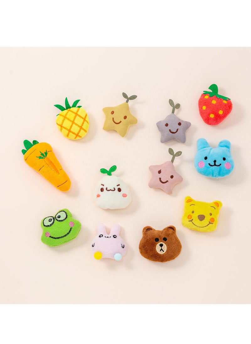 Arabest Cat Catnip Toys Stuffed Doll: Kitten Chew Toy Plush Cat Toy 10pcs Interactive Bite Teeth Cleaning Chewing Toy for Small Pets Animal Supplies  - Image 2
