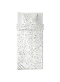 Zaboon Duvet Cover And Pillowcase, White/Mosaic Patterned, 150X200/50X80 Cm  - Image 2