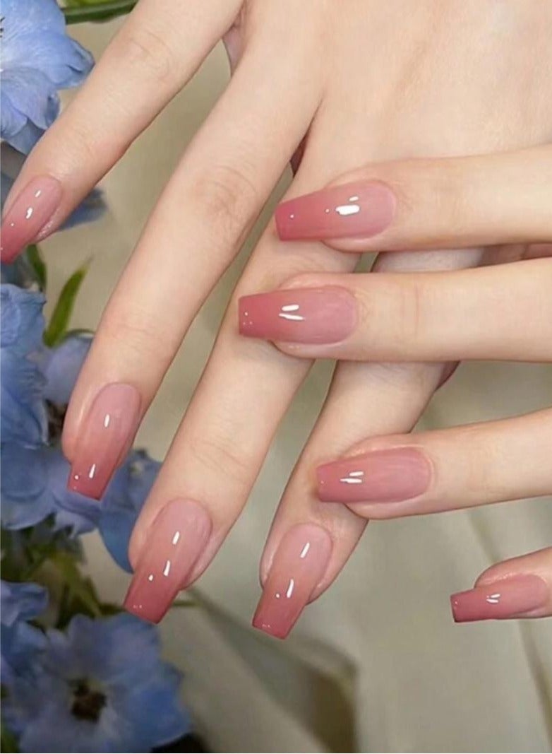 GlamKit Gradient nails in peach colors, 24 pieces - Image 2