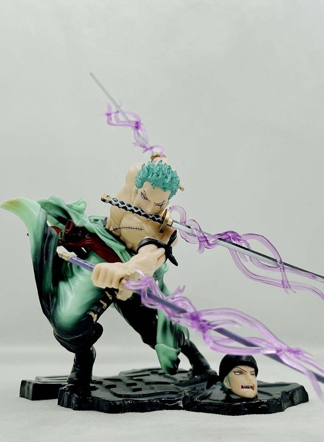 هالامودو قطعة واحدة ثلاثة آلاف رأس زورو العالم يمكن أن تغير الأيدي للقيام دمية مزخرفة نموذج - Image 1