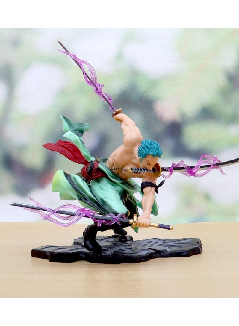 هالامودو قطعة واحدة ثلاثة آلاف رأس زورو العالم يمكن أن تغير الأيدي للقيام دمية مزخرفة نموذج - Image 4