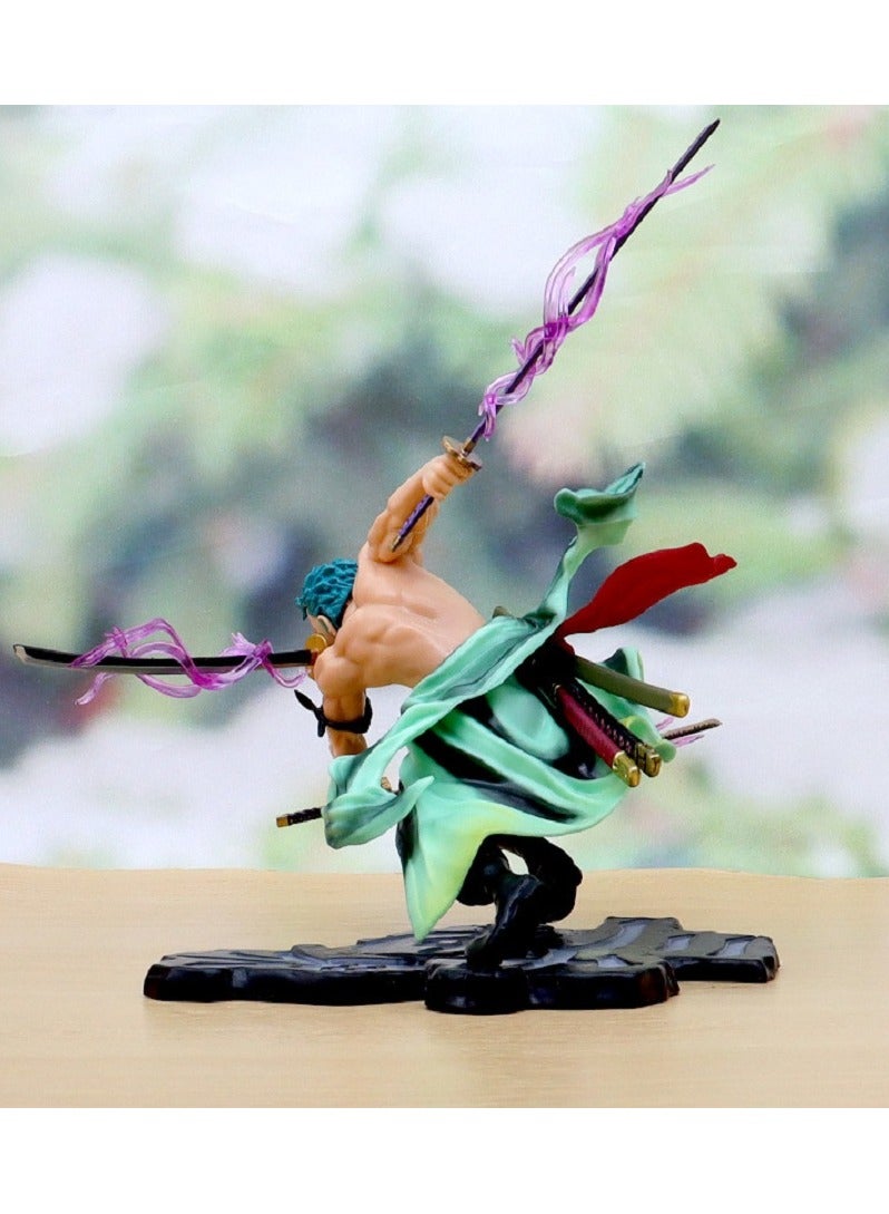 هالامودو قطعة واحدة ثلاثة آلاف رأس زورو العالم يمكن أن تغير الأيدي للقيام دمية مزخرفة نموذج - Image 5