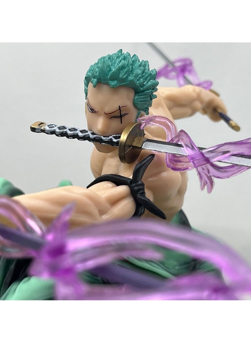 هالامودو قطعة واحدة ثلاثة آلاف رأس زورو العالم يمكن أن تغير الأيدي للقيام دمية مزخرفة نموذج - Image 3