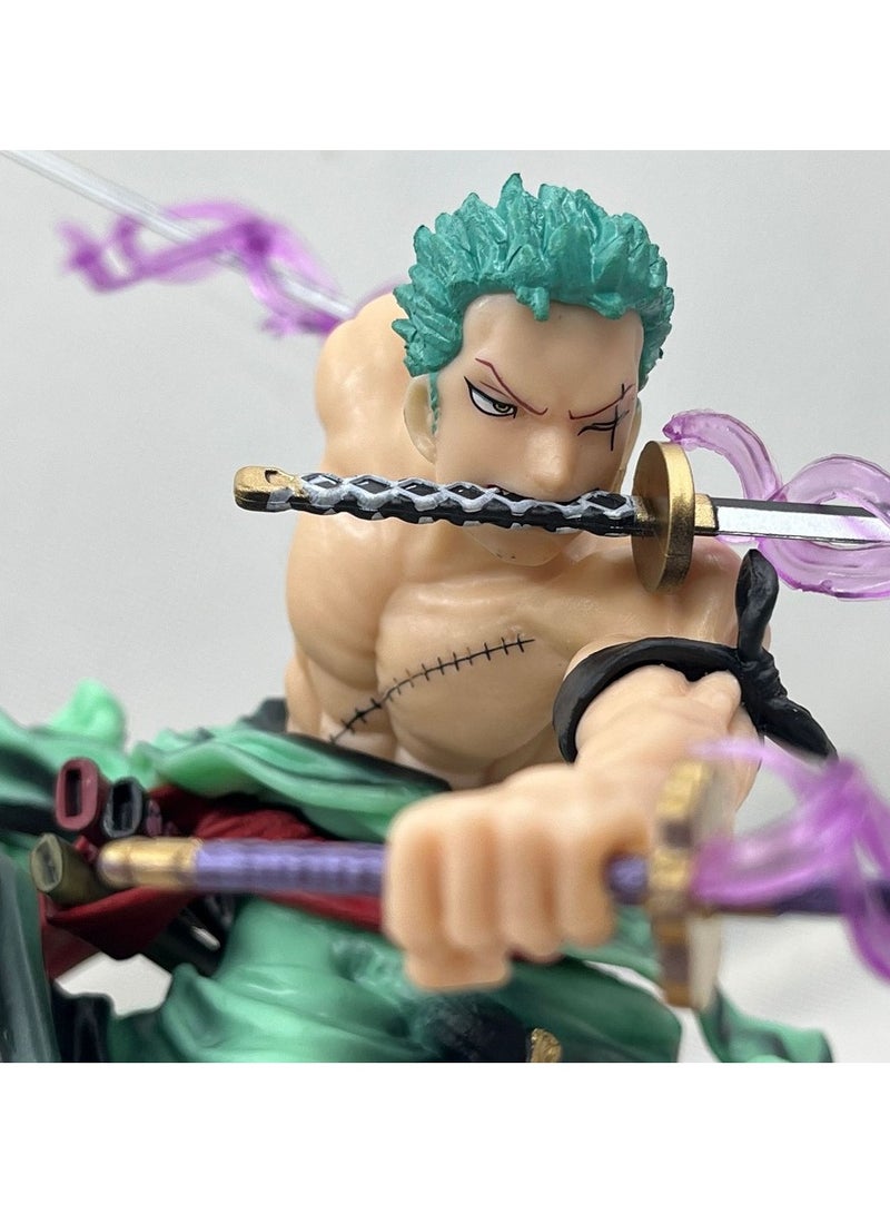 هالامودو قطعة واحدة ثلاثة آلاف رأس زورو العالم يمكن أن تغير الأيدي للقيام دمية مزخرفة نموذج - Image 2