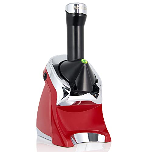 Yonanas 988RD Deluxe Vegan, Dairy-Free Frozen Fruit Soft Serve Maker, Includes 75 Recipes, 200 W, Red - Image 2