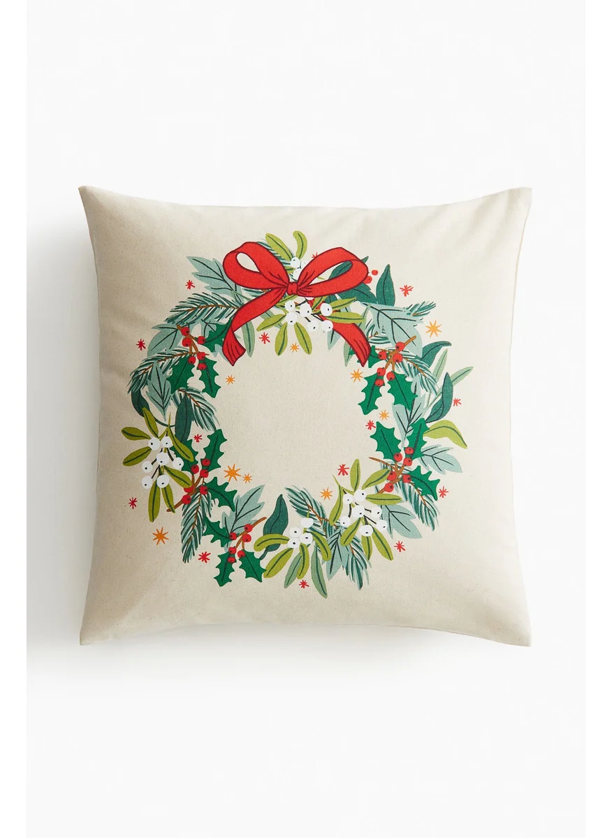 H&M Printed Cotton Cushion Cover