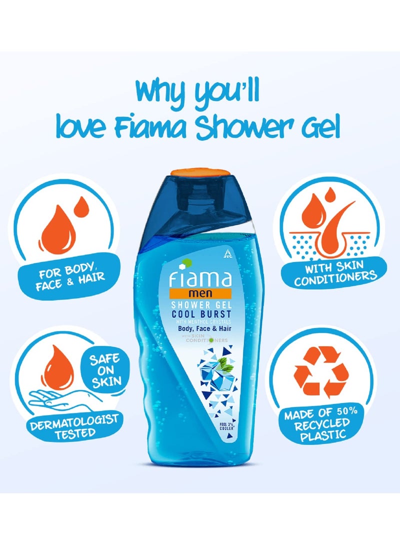 Fiama جل الاستحمام للرجال من فياما كول برست، غسول للجسم مع مرطبات للبشرة، 250 مل - Image 4