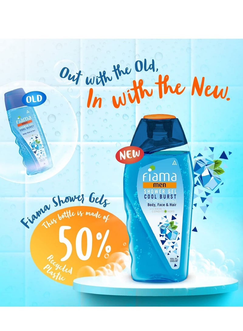 Fiama جل الاستحمام للرجال من فياما كول برست، غسول للجسم مع مرطبات للبشرة، 250 مل - Image 2