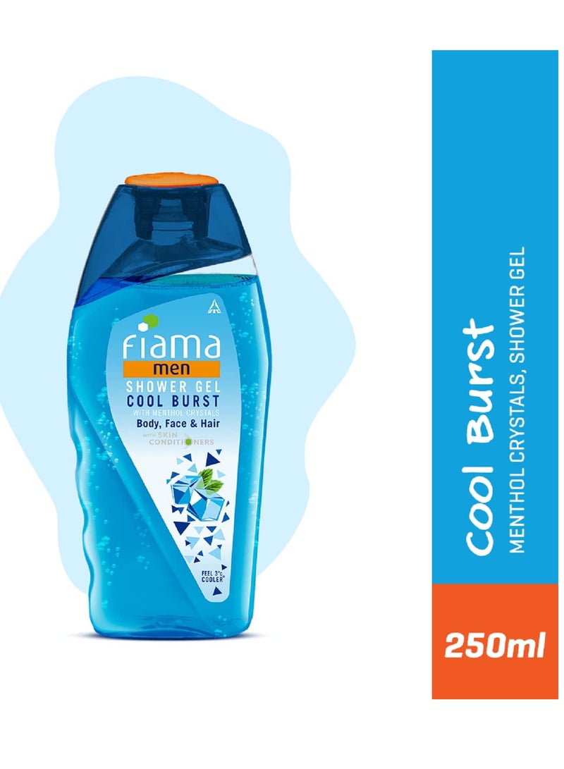 Fiama جل الاستحمام للرجال من فياما كول برست، غسول للجسم مع مرطبات للبشرة، 250 مل - Image 3