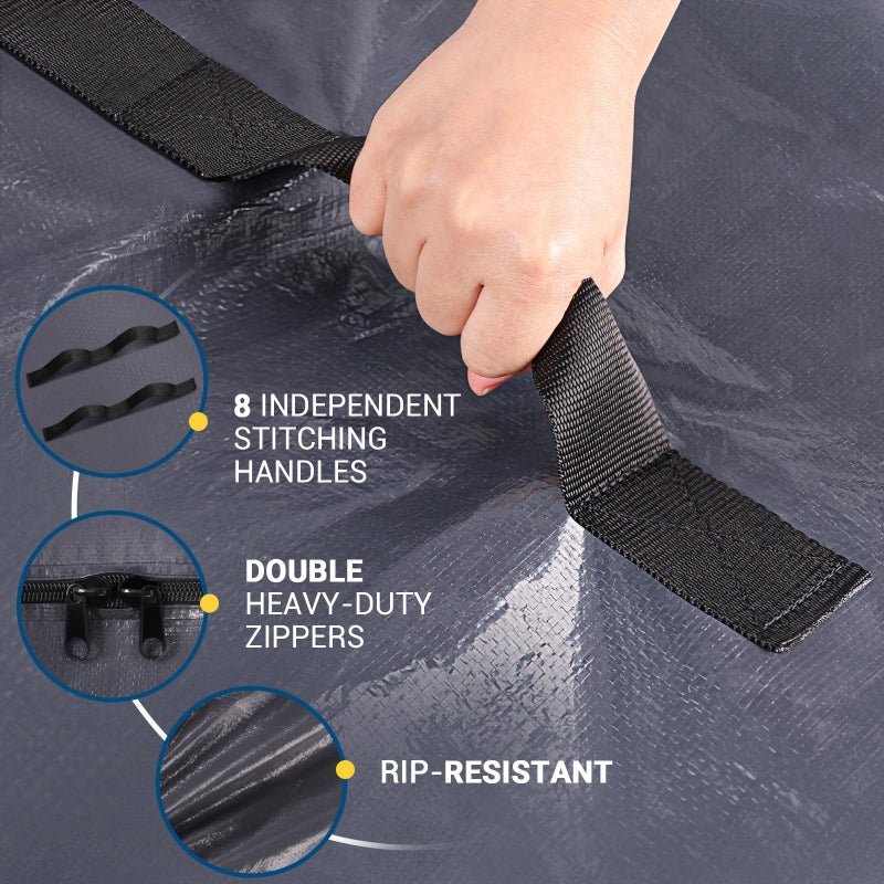 StorageRight Mattress Bags for Moving, Queen Size - Extra Thick Mattress Cover for Moving with Handles and Zipper, Heavy Duty Queen Mattress Bags for Storage, Reusable Mattress Storage Bag, Moving Bag - Image 4