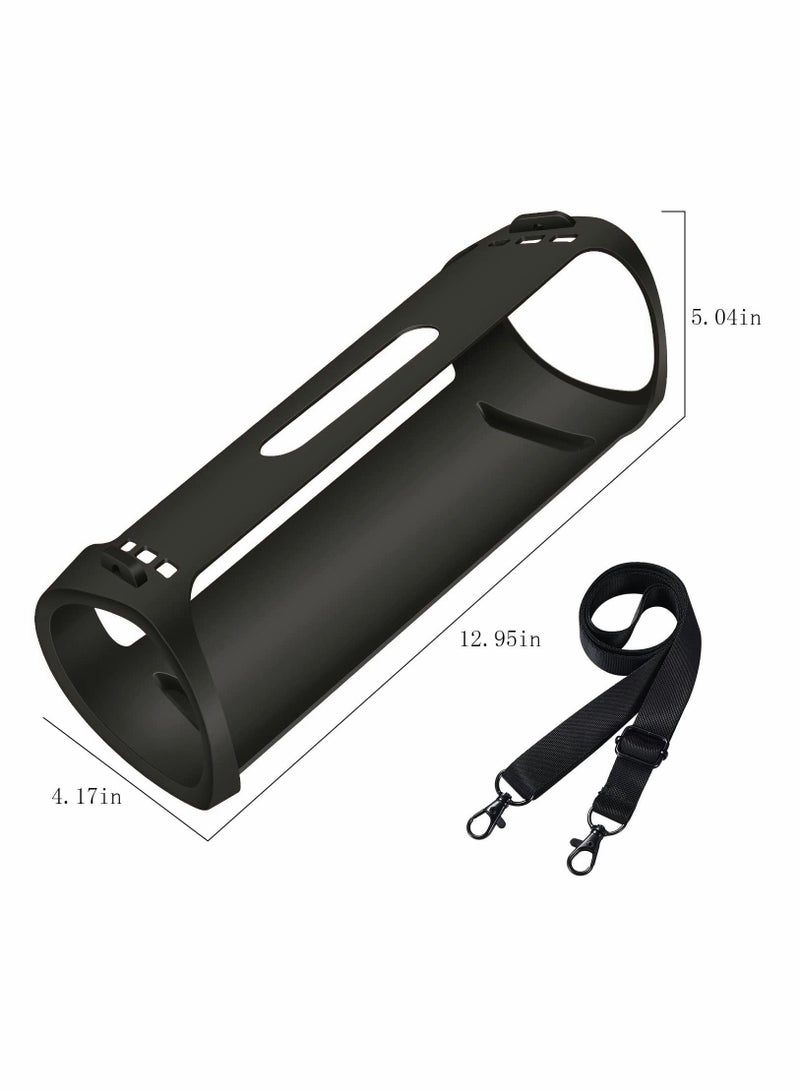 Captaintech Silicone Case with Shoulder Strap for Sony SRS-XB43 Extra BASS Speaker - Image 5
