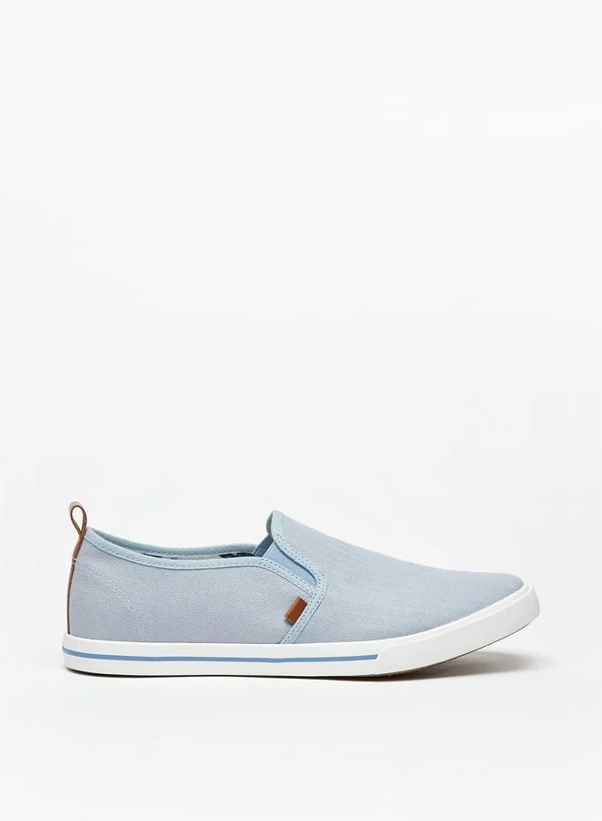 Lee Cooper Men's Textured Slip-On Sneakers with Pull Tabs