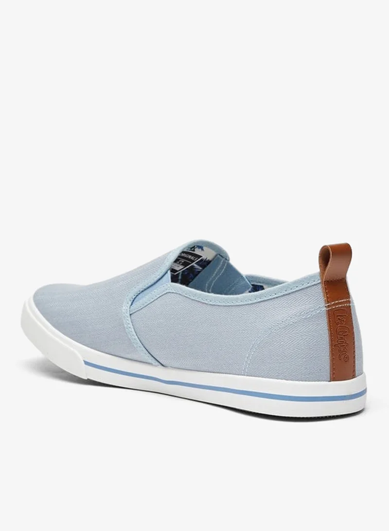 لي كوبر سنيكرز رجالي سهل الارتداء بنقوش مع ألسنة سحب