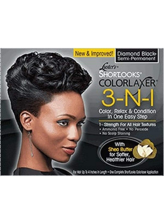 Luster's Shortlooks Color Relaxer 3N1 Diamond Black - Image 1