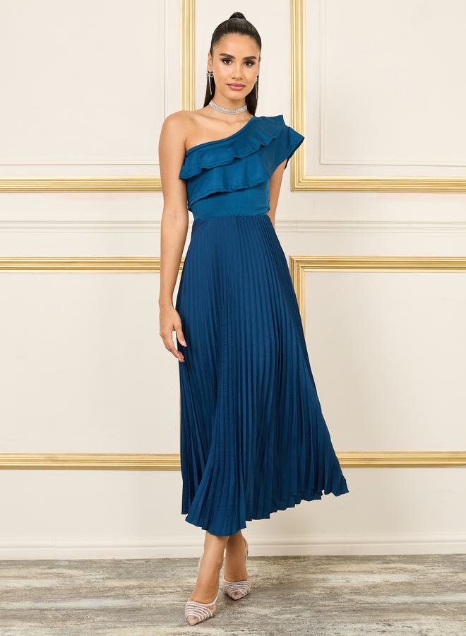 Styli Ruffled One-Shoulder Dress  - Image 1
