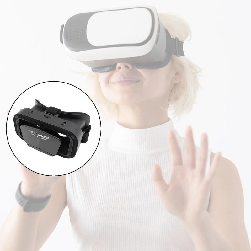 G.FIDEL نظارات الواقع الافتراضي 3D، متوافقة مع آيفون وأندرويد، نظارات الواقع الافتراضي للأفلام، الفيديوهات، الألعاب (قطعة واحدة) - Image 2