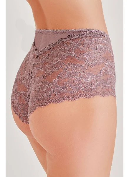 Magic Form 589 Jersey Fabric Lace Shorts Panties-Zinc