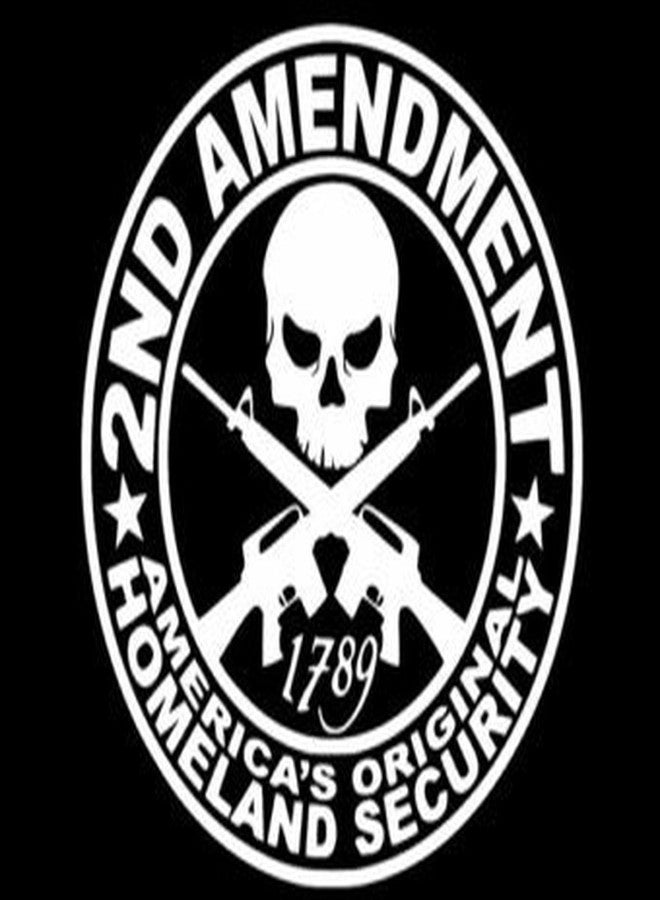 Creative Concept Ideas 2ND Amendment Americas Original Homeland Security Molon Labe Decal Vinyl Sticker|Cars Trucks Walls Laptop| White |5.5 x 5.5 in|CCI1099 - Image 1