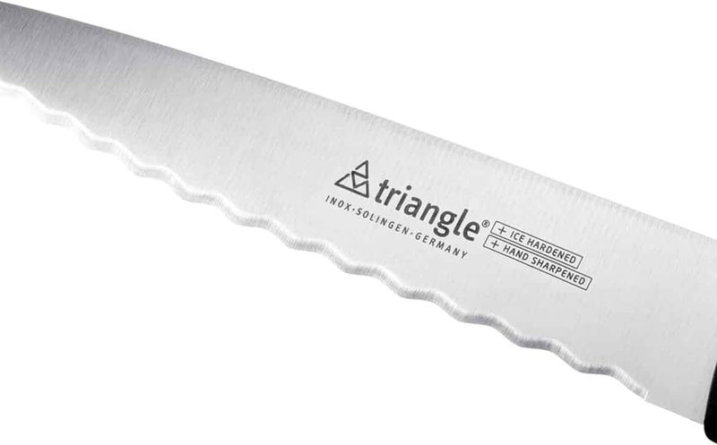 triangle Kitchen Knife - 6” Wavy Edge Stainless Steel Blade - Lightweight, Balanced Handle - Dishwasher Safe - Made in Germany - Image 2