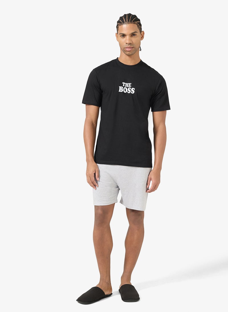 سفنتي فايف طقم بيجامة تي شيرت وشورت - Image 5