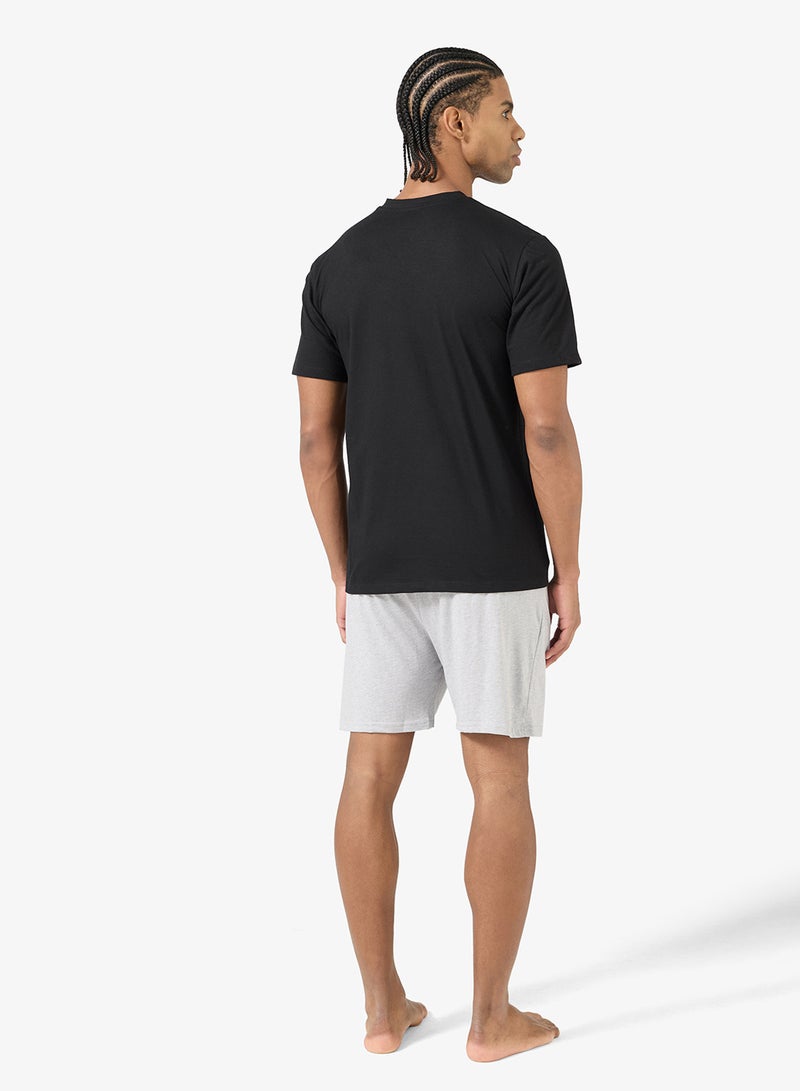 سفنتي فايف طقم بيجامة تي شيرت وشورت - Image 2