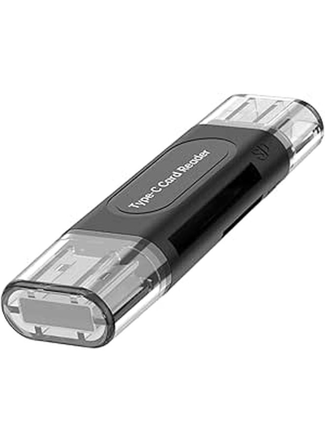 USB C SD TF Card Reader 128GB Travel Friendly Shockproof No Software Needed - Image 1