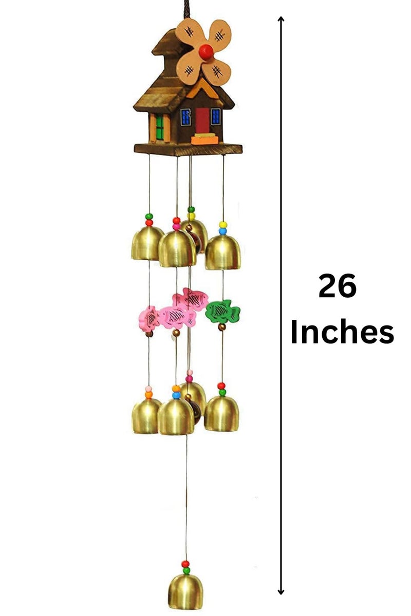 MOOZ Fengshui Wind Chimes for Home | Positive Energy & Vastu Protection | Hanging Decorative Items for Balcony, Entrance & Living Room | Indoor Outdoor Wind Bells | Good Luck & Spiritual Gift - Image 5
