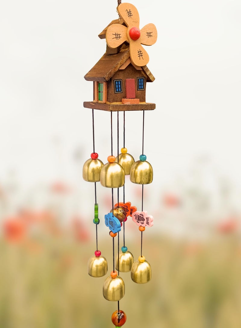 MOOZ Fengshui Wind Chimes for Home | Positive Energy & Vastu Protection | Hanging Decorative Items for Balcony, Entrance & Living Room | Indoor Outdoor Wind Bells | Good Luck & Spiritual Gift - Image 3