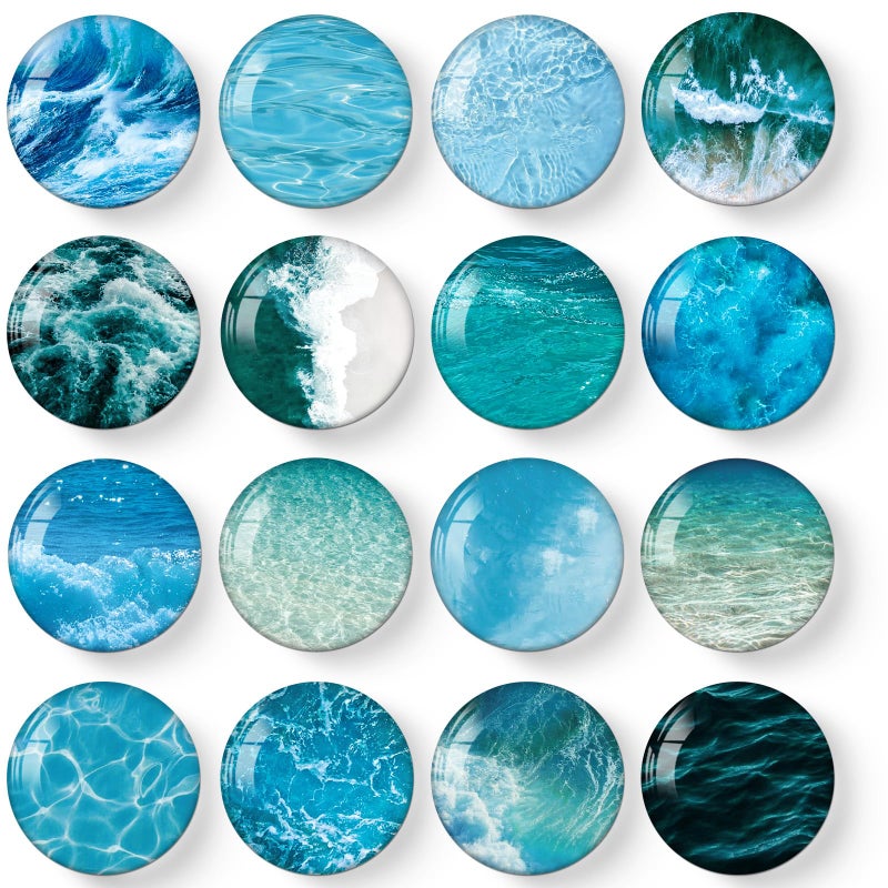 MORCART 16PCS Fridge Magnets Ocean Magnets Decoration for Refrigerator Locker Whiteboard Decorative Magnetic Board Cabinets Classroom Office Cubicle School Cute