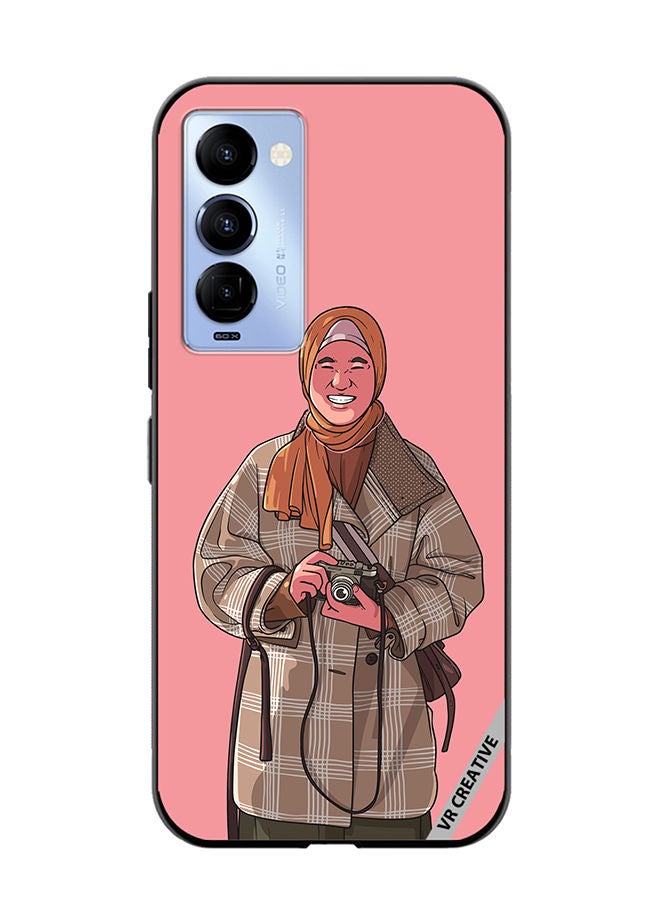 VR CREATIVE Protective Case Cover For Tecno Camon 18/18 P Happy Photographer Design Multicolour - Image 1