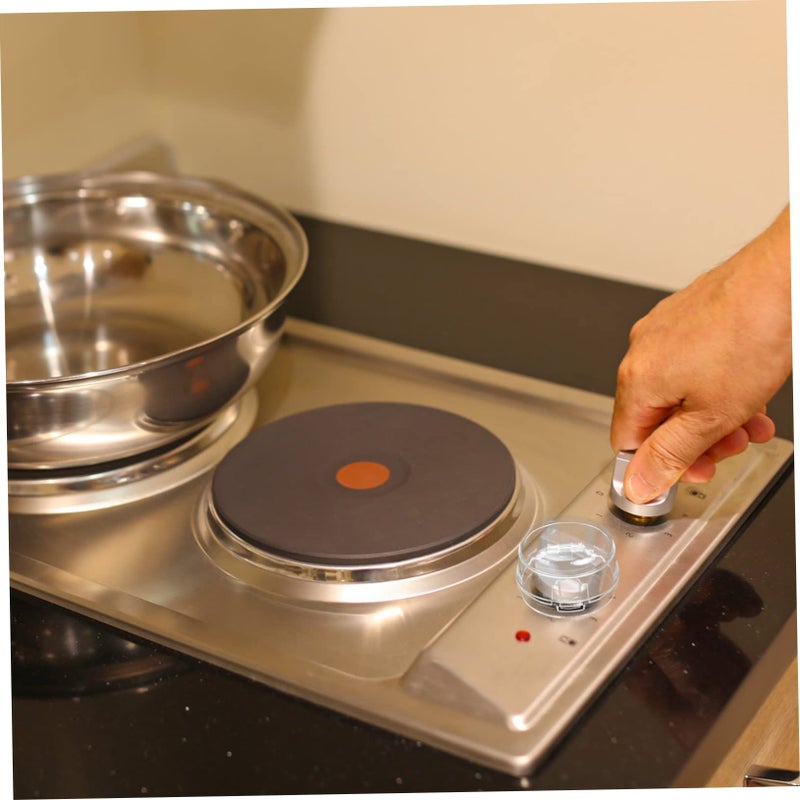 Clear Stove Knob Covers 5 Pack Durable Protectors for Gas Ovens - Image 4