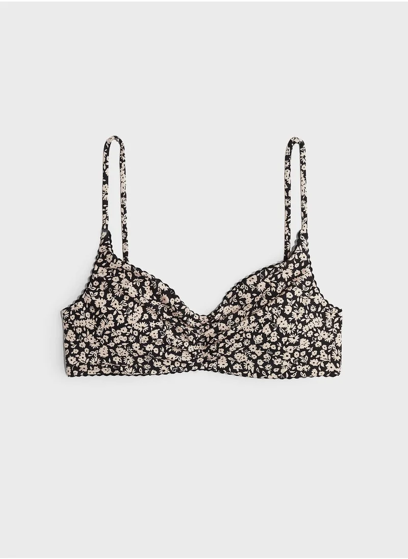 H&M Printed Bikini Top