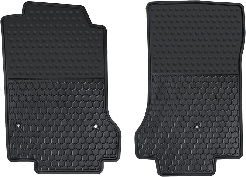 Matericuo Custom Fit Car Floor Mats for Corvette C6 2007.5-2013 - Heavy Duty Black Rubber - Image 1