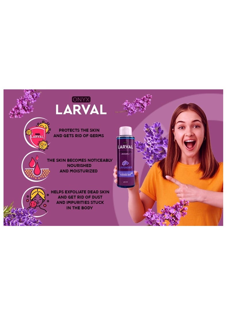 LARVAL - Shower Gel Lavender 400 ml - Image 1