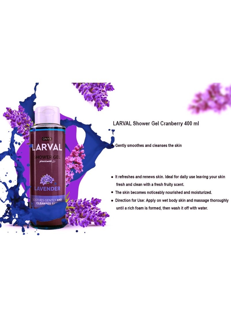 LARVAL - Shower Gel Lavender 400 ml - Image 1